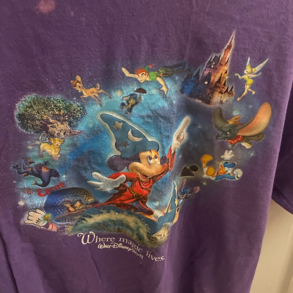 Purple Disney Walt Disney world character graphic tshirt - Picture 2 of 6